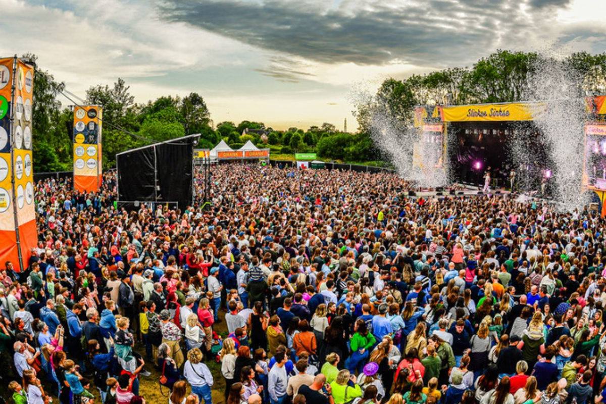 Relevé de site de festival pour l'implantation